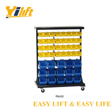 Mobile sided parts storage box cart R series